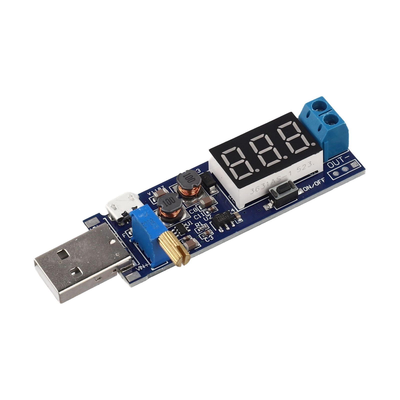 5V USB Boost Power with Precise Adjustable Potentiometer Output
