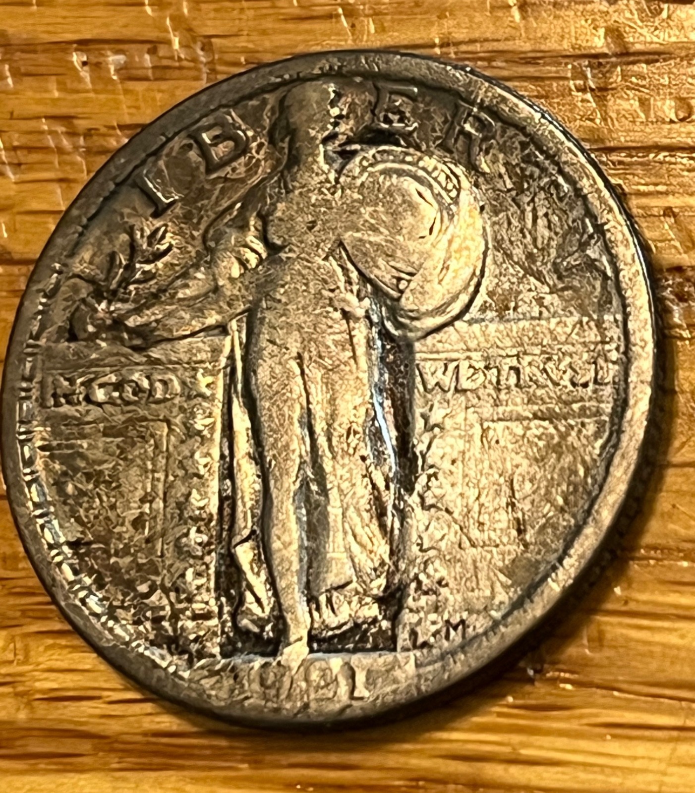1921 Standing Liberty Quarter -  nice Fine - better date & grade