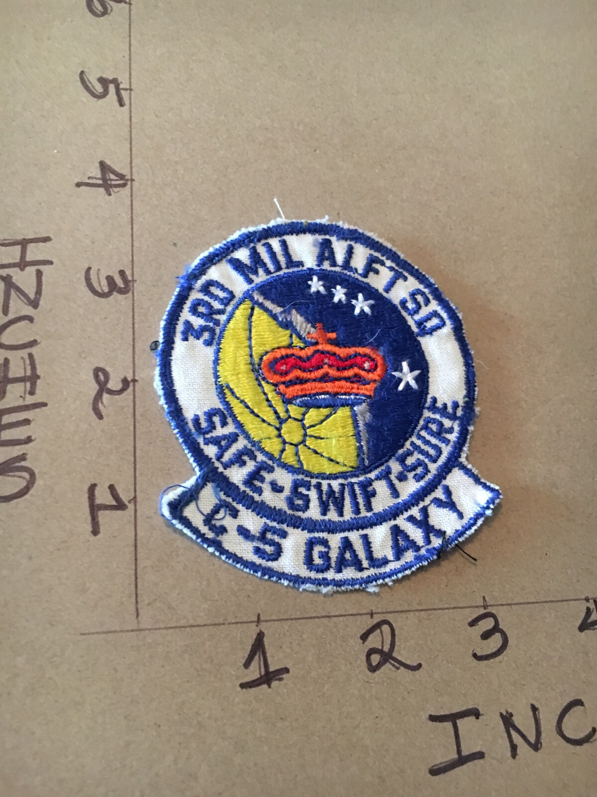 USAF 3rd Military Airlift Squadron patch 4/22/25