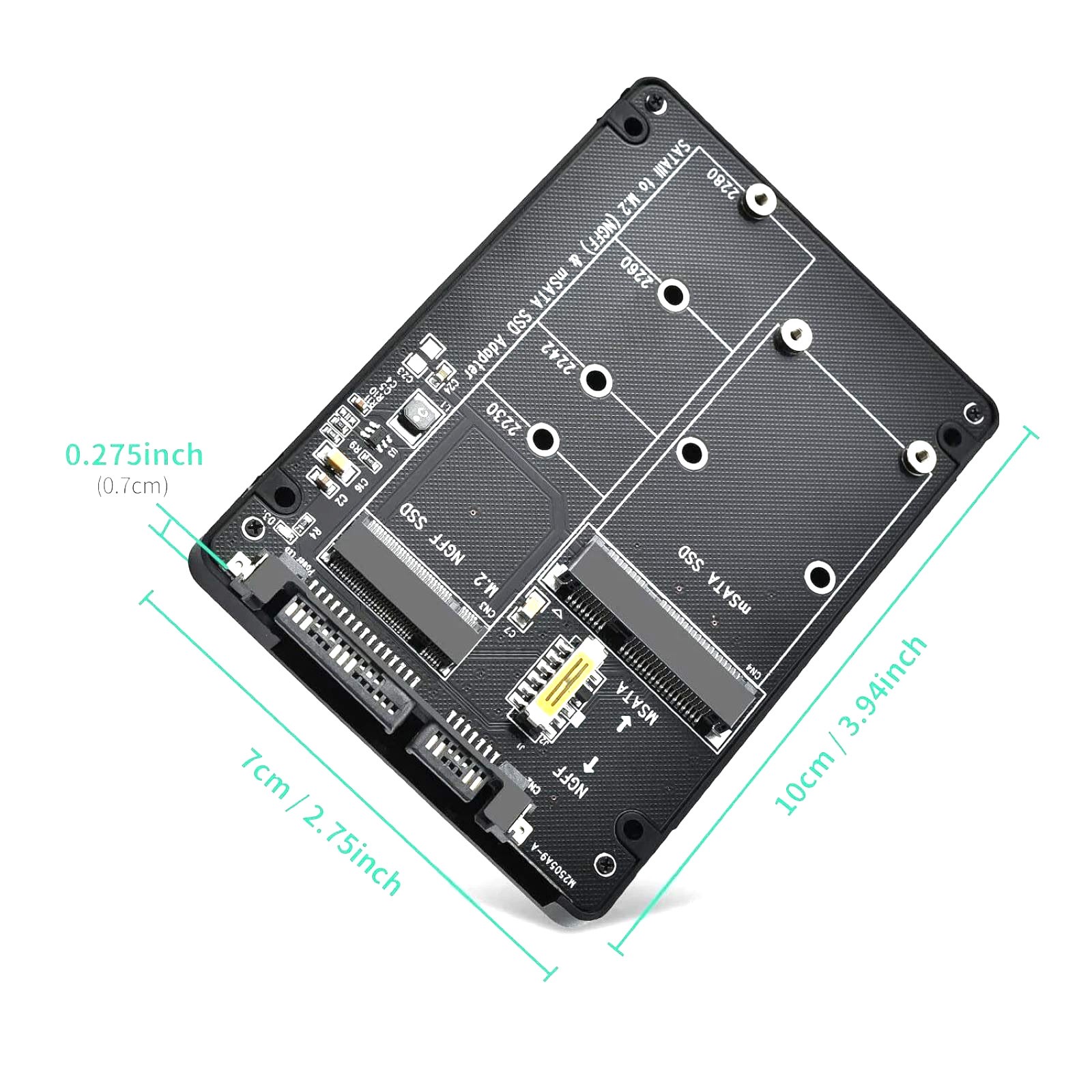 1PCS 10 * 7 * 0.7 cm Adapter Card compatible with PCI Express M.2 protocol