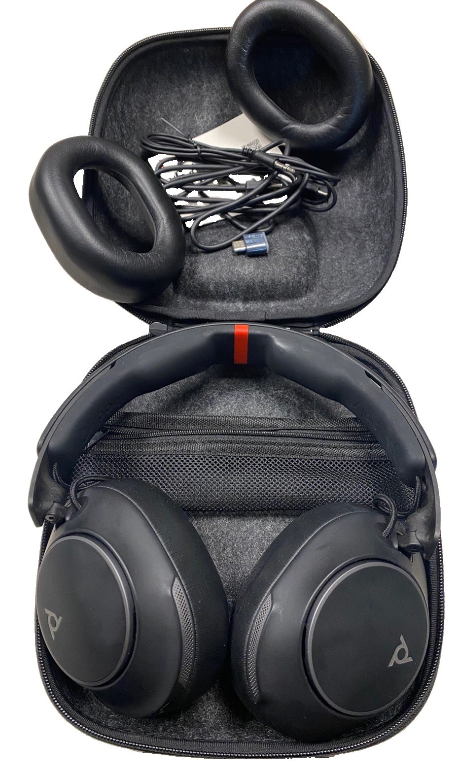 Poly Voyager Surround 80 UC Wireless Over-Ear Headset Mic w/ Case & USB Dongle