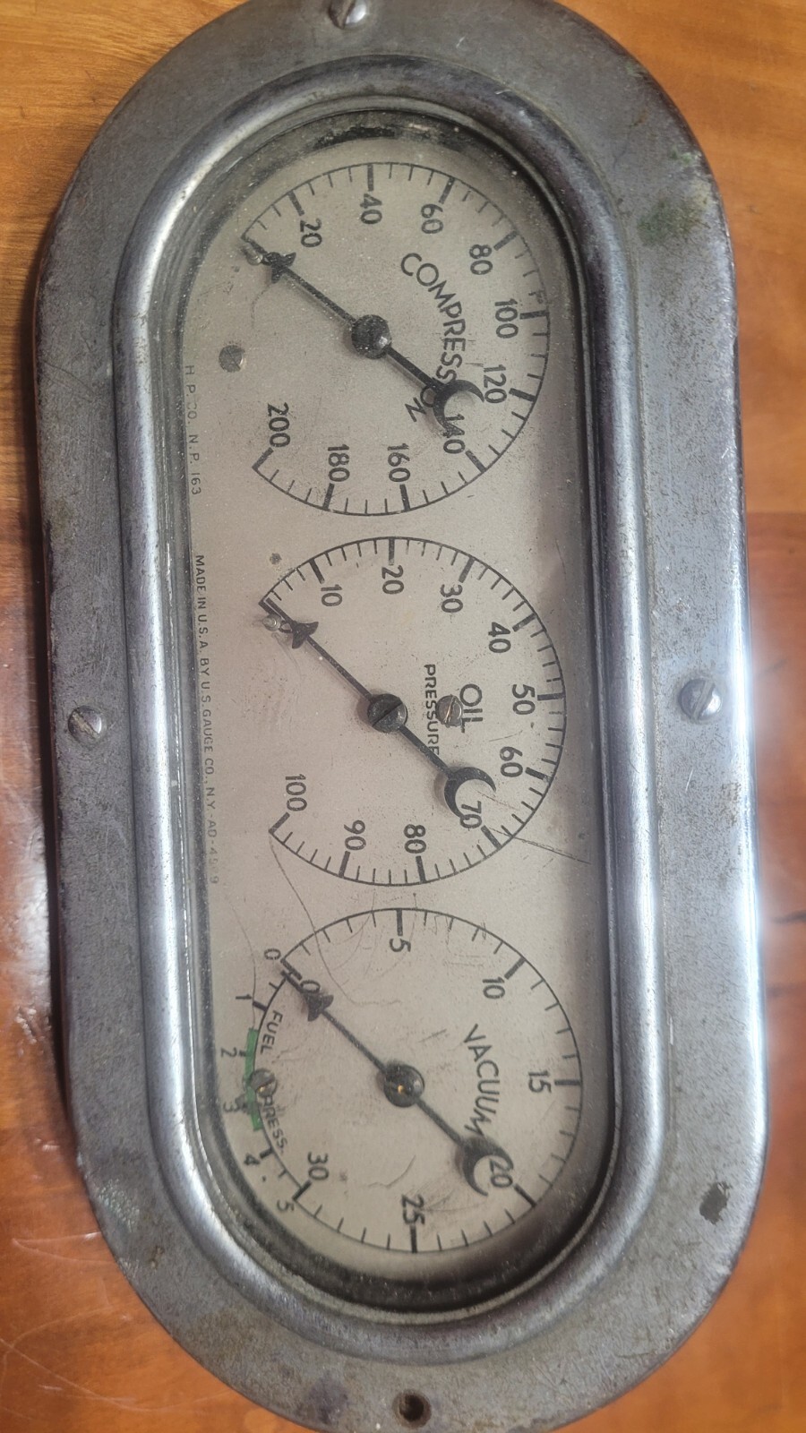 Antique Gauge U.S. Gauge CO. NY