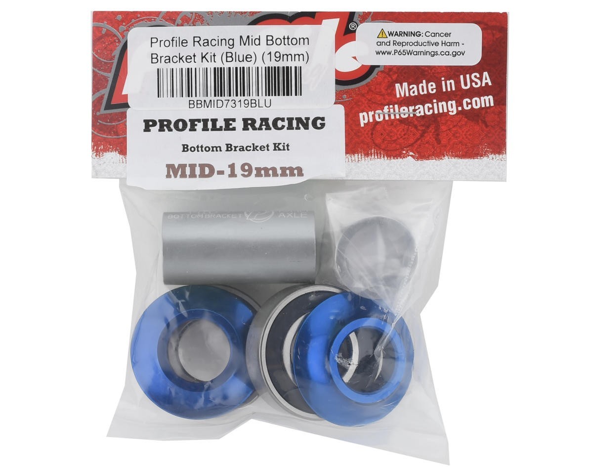 Profile BMX  MID Bottom Bracket 19mm Blue Wheelie SE GT Crank Bearings