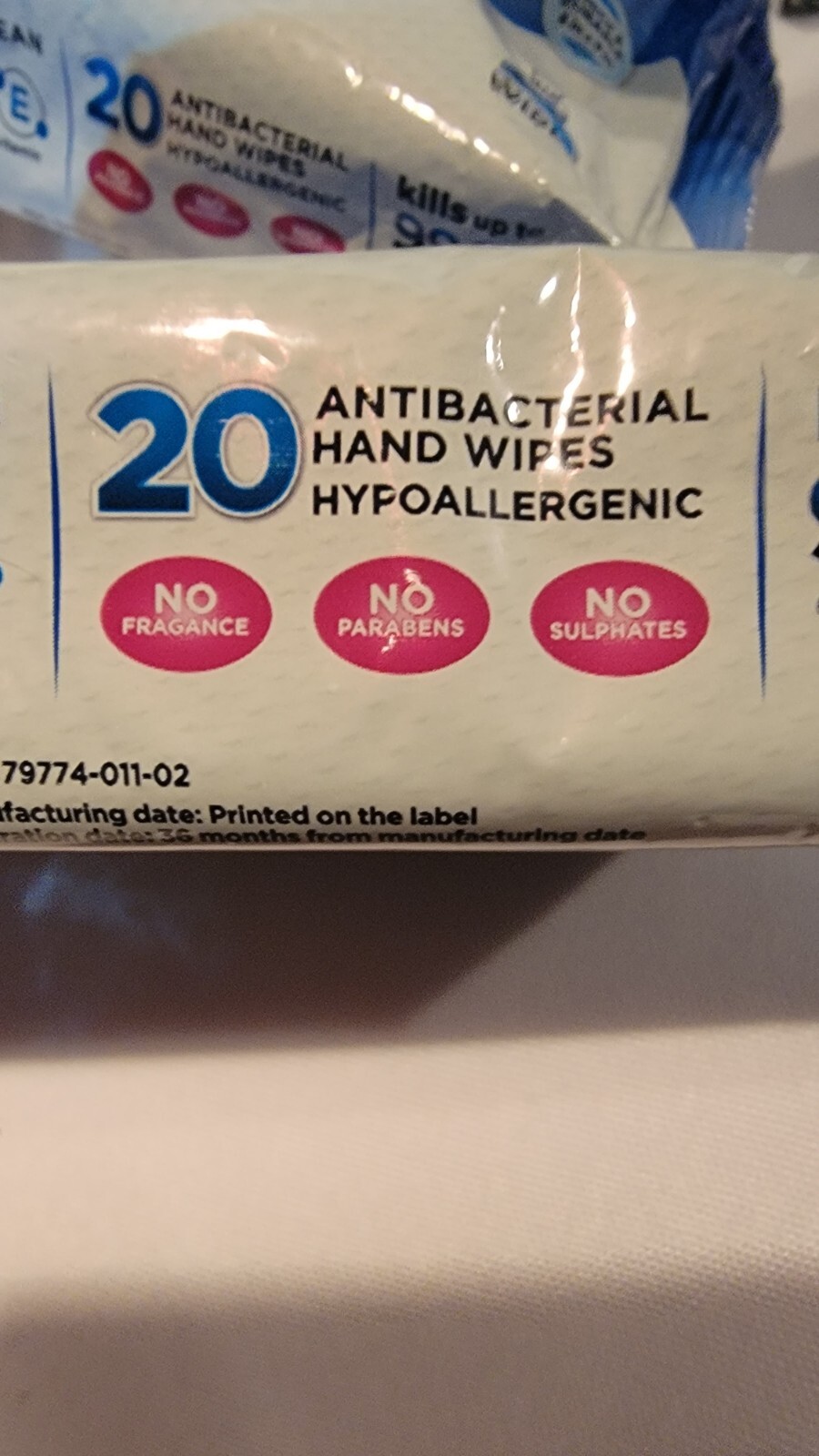 LOT OF 5 - Hand Sanitizing 75% Plant Based ,Aloe Vera ,Antibacterial Wipes 99.9%