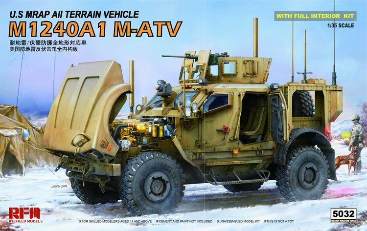 RYEFIELD MODEL RFM RM-5032 1/35 U.S MRAP All Terrain Vehicle M1240A1 M-ATV