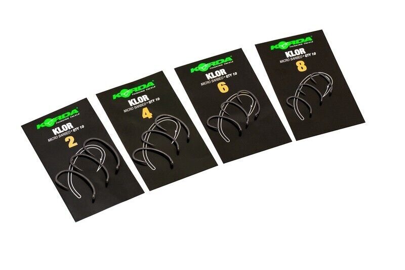 Korda Klor Hook Micro Barbed or Barbless *ALL SIZES*