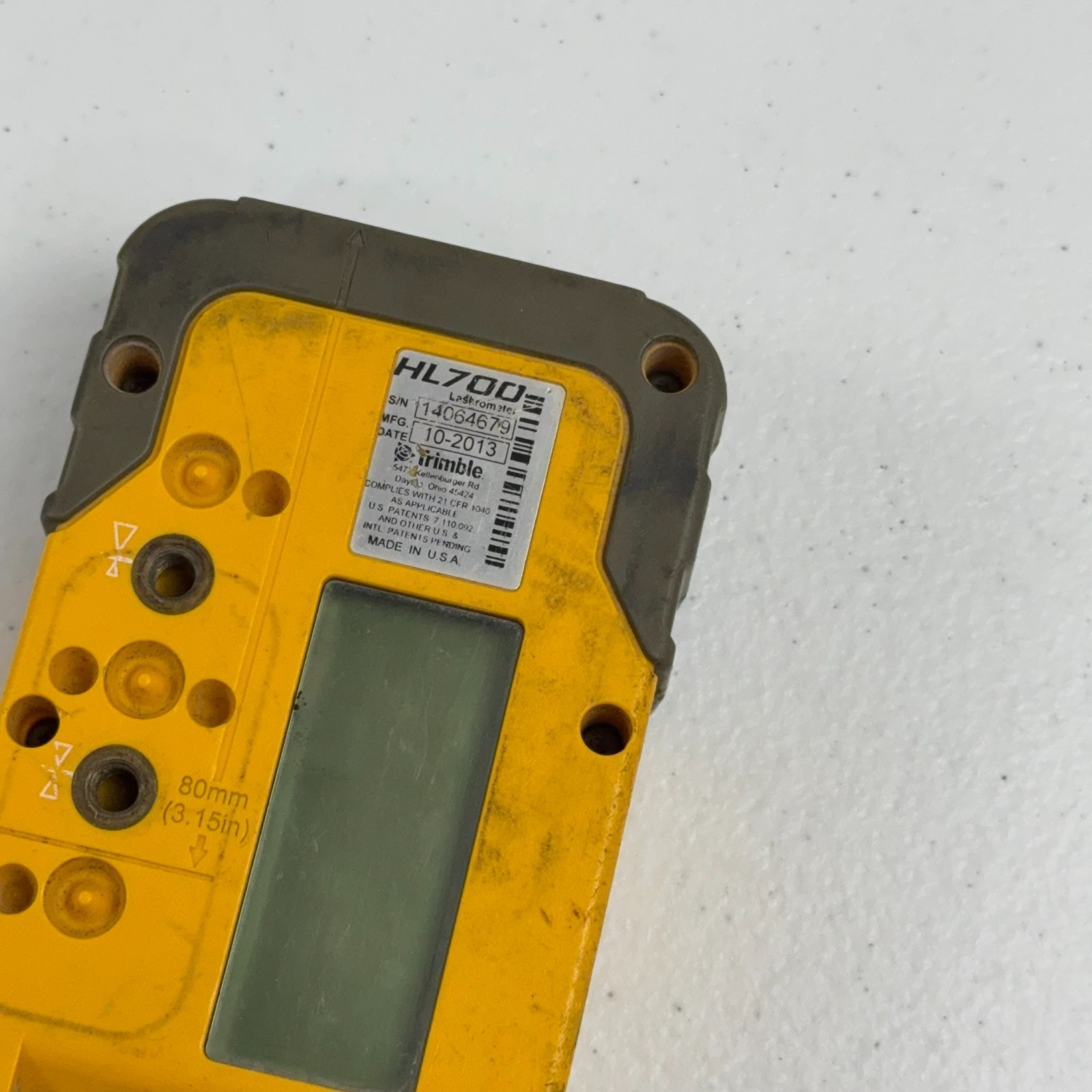 Spectra Precision HL700 Laserometer Laser Level Receiver Tested Working