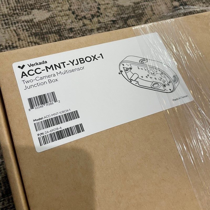 Verkada ACC-MNT-YJBOX-1 Two-Camera Multisensor Junction Box Mount NEW Sealed