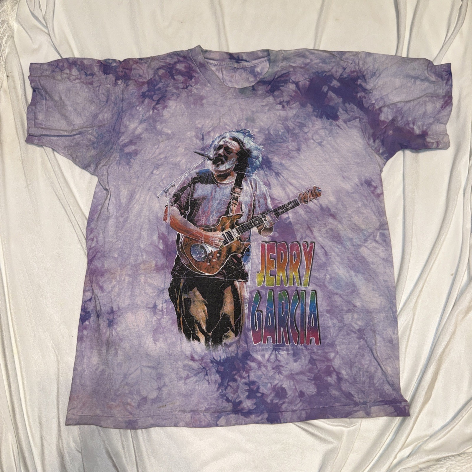 Jerry Garcia 1995 The Mountain Tye Dye T-Shirt Adult Sz XL Grateful Dead Vtg
