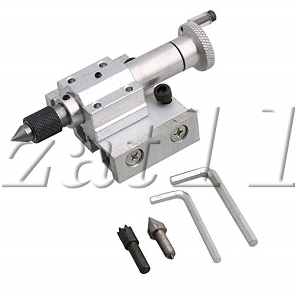 Adjustable Tailstock Puncher Metal Suitable for DIY Woodworking on Mini Lathes
