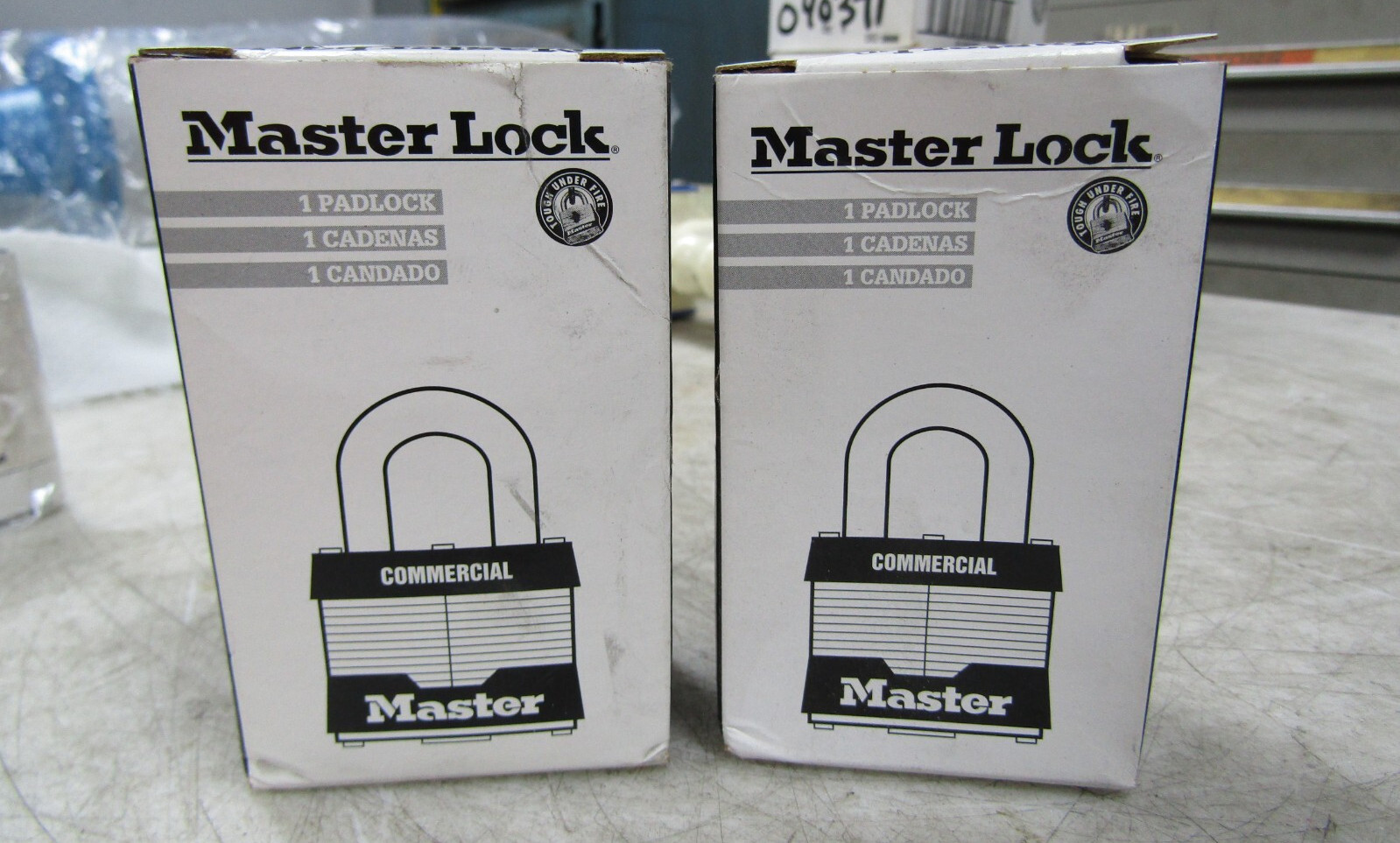 💥2) NEW MASTER LOCK LAMINATED STEEL PADLOCK W/ KEYS NO. 5 LOT OF 2