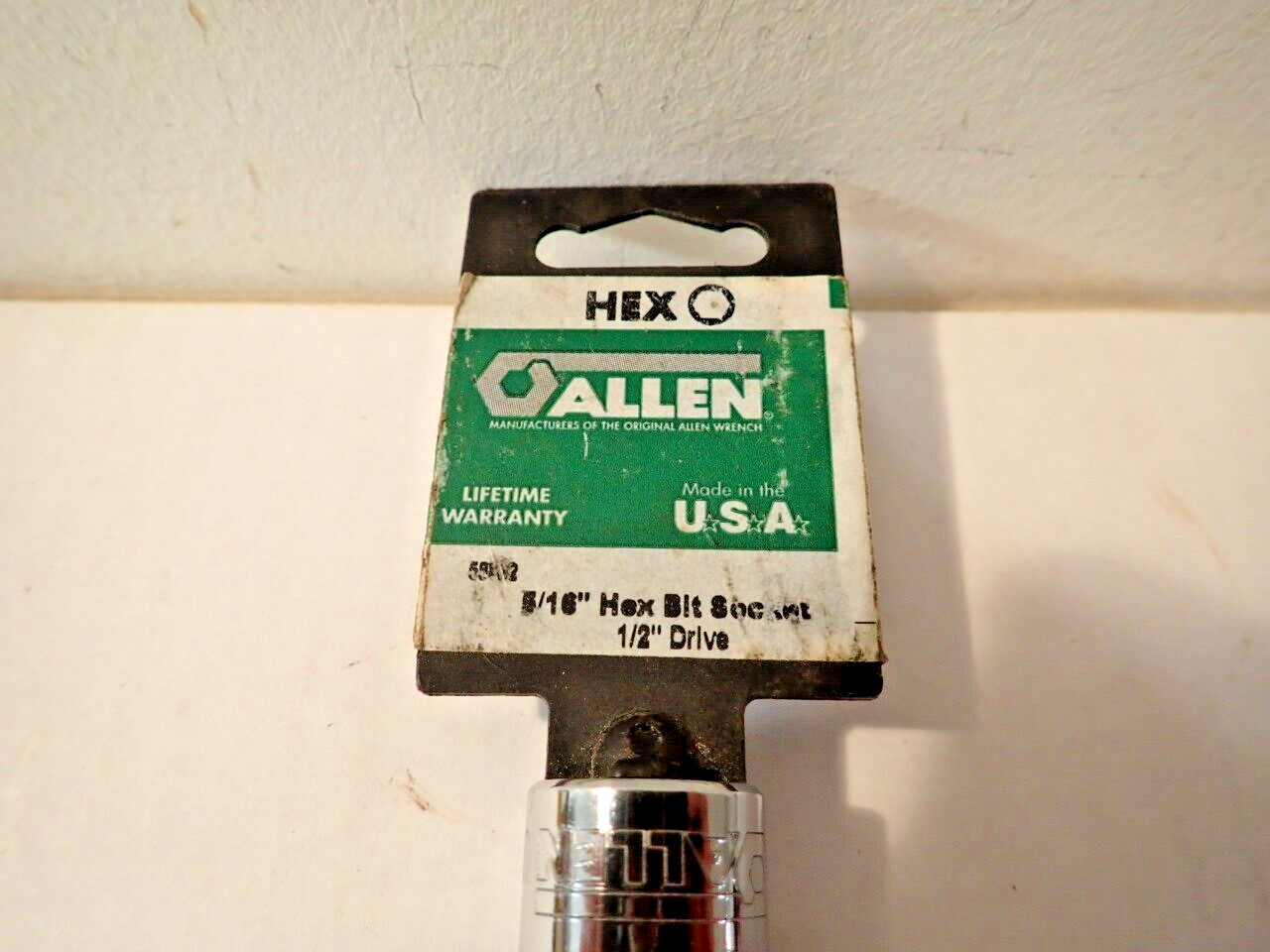 Allen 5/16 Hex Blt Socket 1/2 Drive No.58838