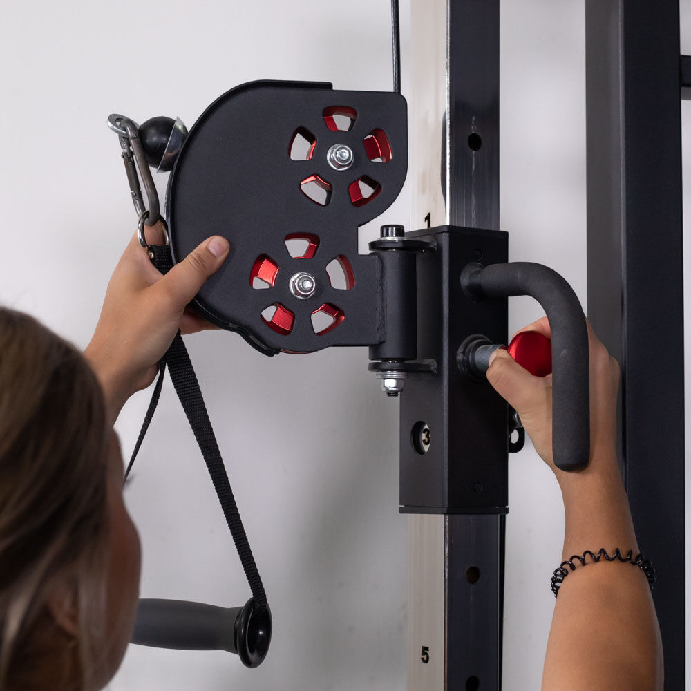 Titan Fitness Functional Trainer, Double Stack 200 LB 2:1 Cable Pull Station