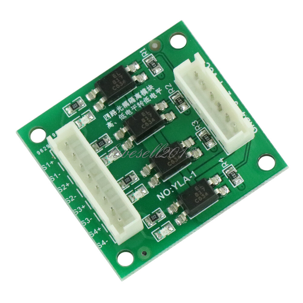 4 Channel Optical Coupler Isolation High/Low Level Voltage Converter Module