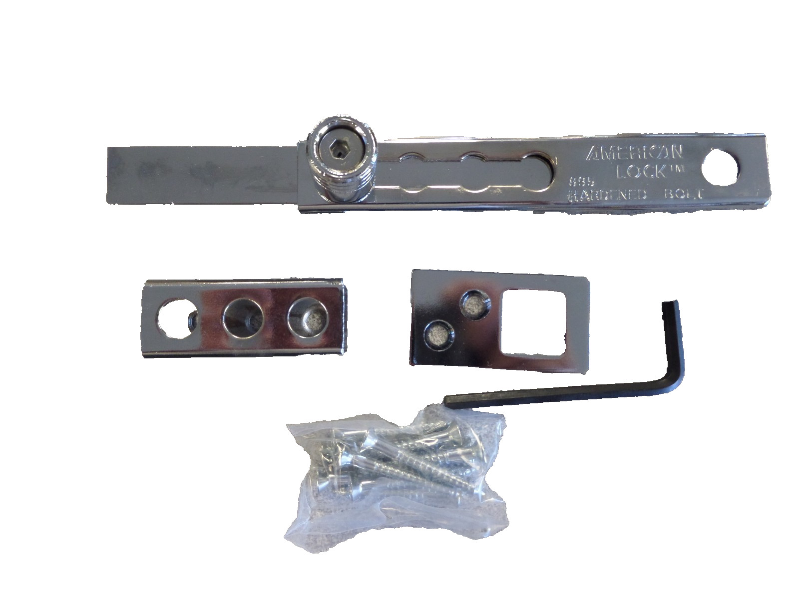 AMERICAN A895 HEAVY DUTY 8 1/2" LONG HARDENED STEEL LOCKING SQUARE BOLT