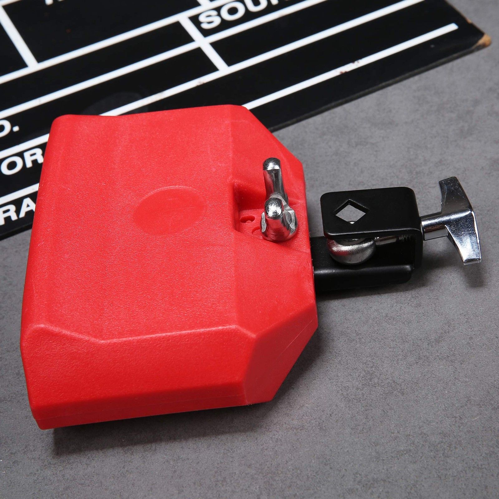 Jam Block, Red Musical Percussion Latin Drum Instrument, Plastic