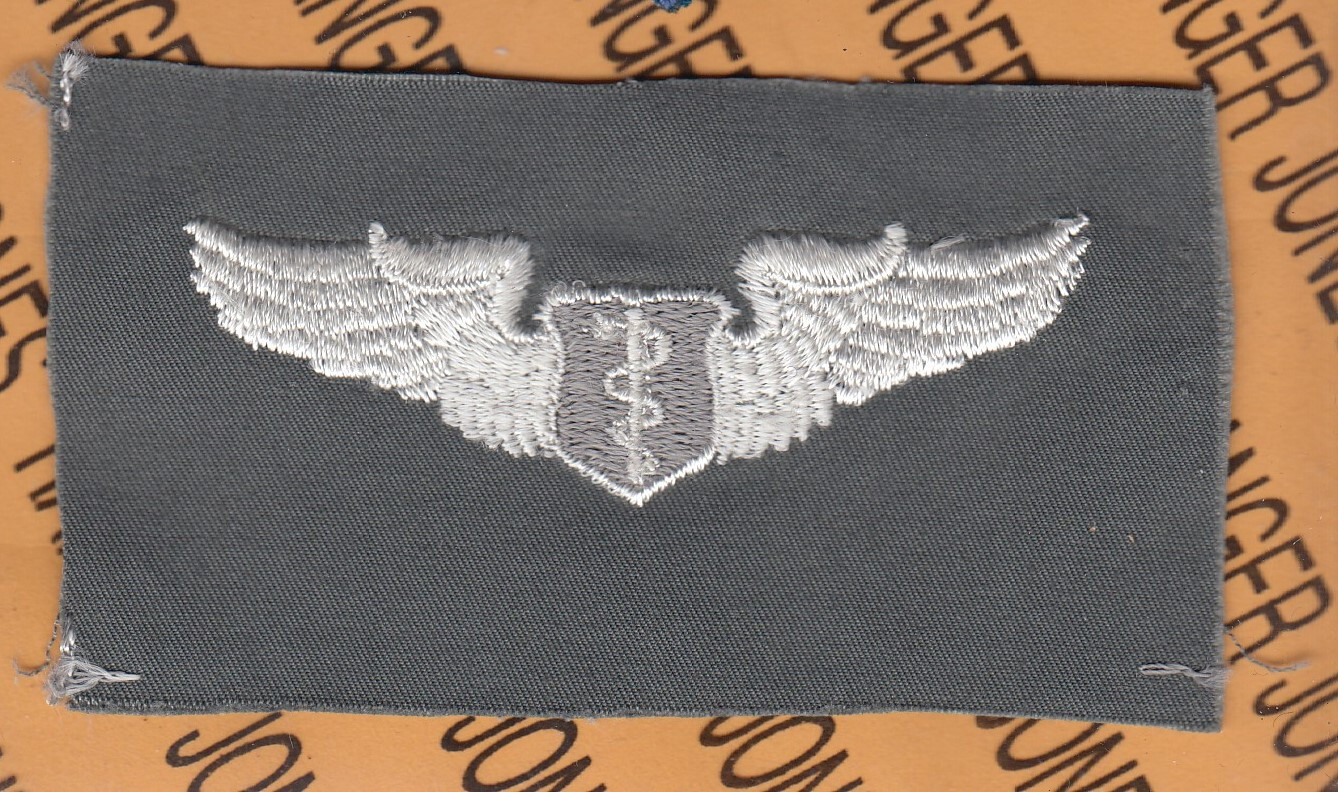 USAF Air Force Flight Surgeon Badge full sized wing ~3" patch c/e