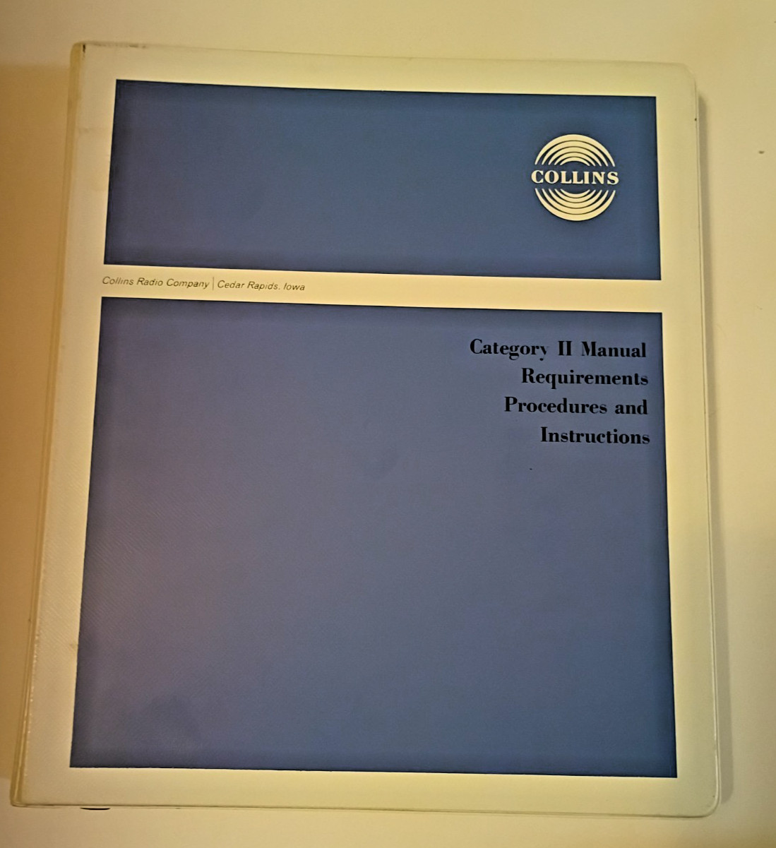 Collins Manual Requirement Procedure  Instruction Feb 1969  Vtg Avionics Manual