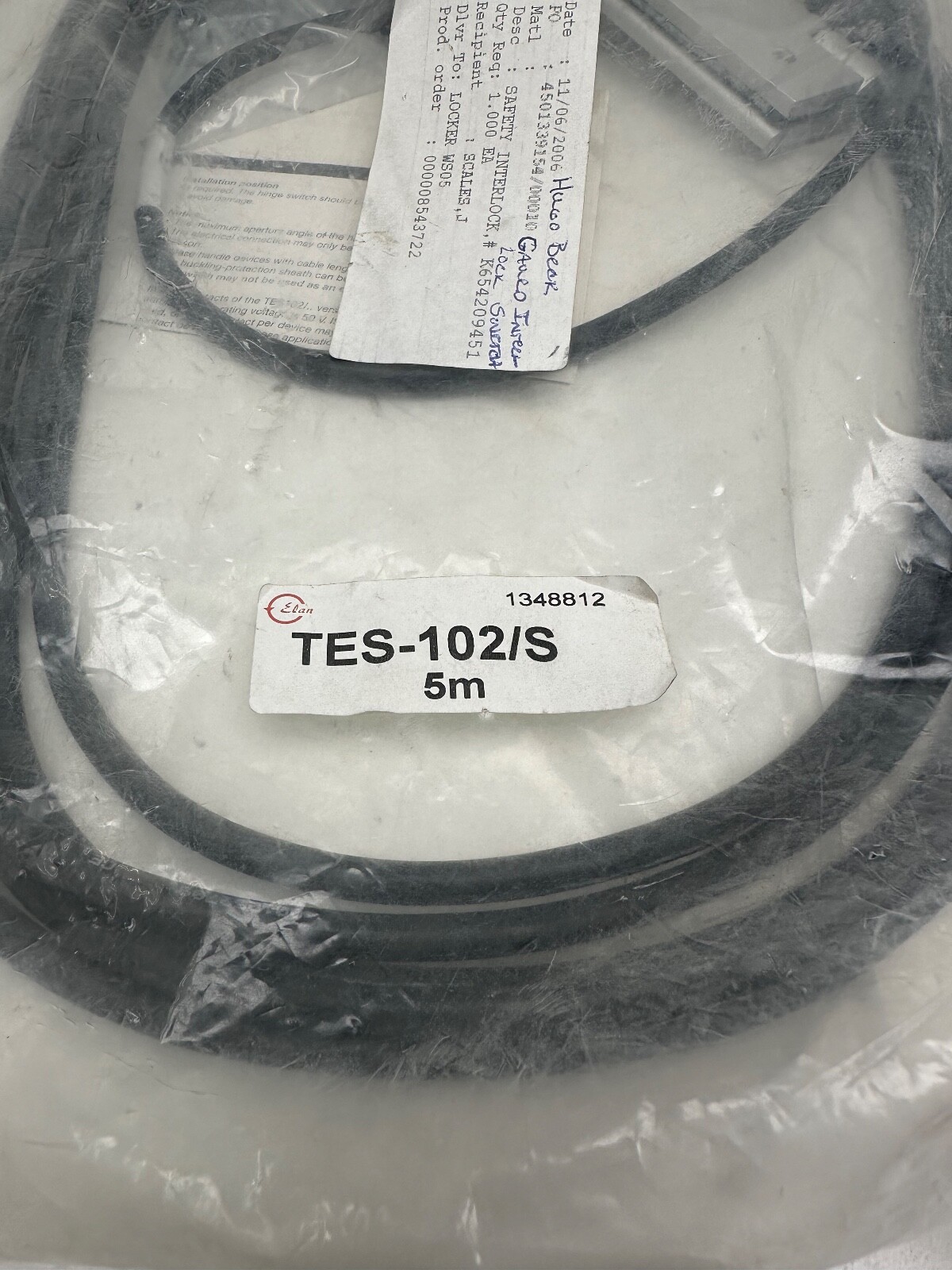 Schmersal TES-102S Safety Switch 5m New