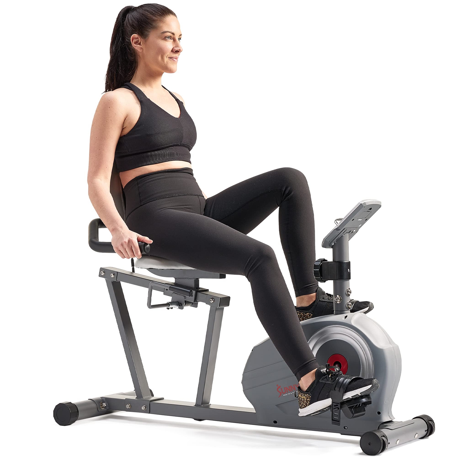 Sunny Health & Fitness Magnetic Recumbent Bike with Optional Exclusive SunnyFit®