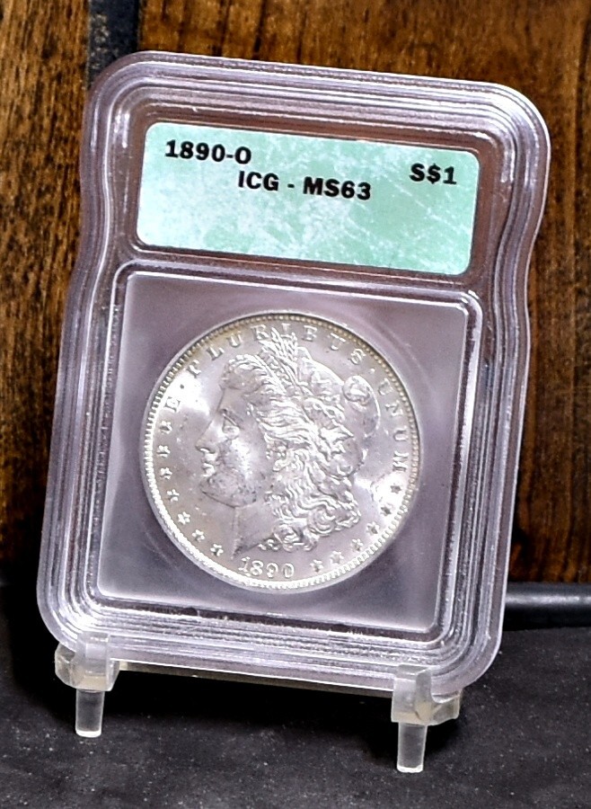 1890-O Morgan Dollar - ICG MS63 (#58567-L)