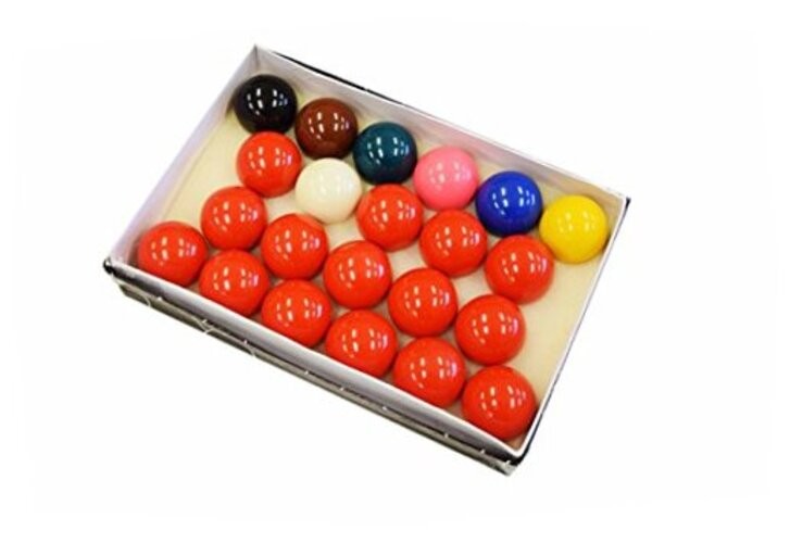 Snooker Ball Set, 2 1/16-Inch, Complete 22 Ball Set