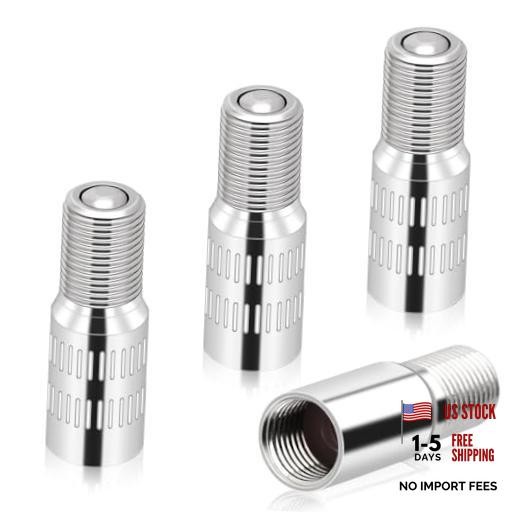 4 Pcs Valve Caps Stem Extension 27mm Tire Valve Extenders Brass Tire Stem
