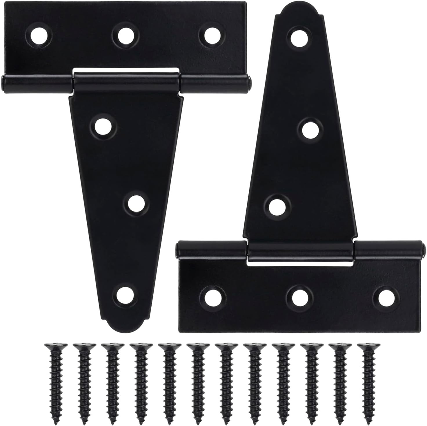 6 Pack/Set 4 Inch Heavy Duty T-Strap Hinges Rustproof Gate Barn Shed Door Hinge