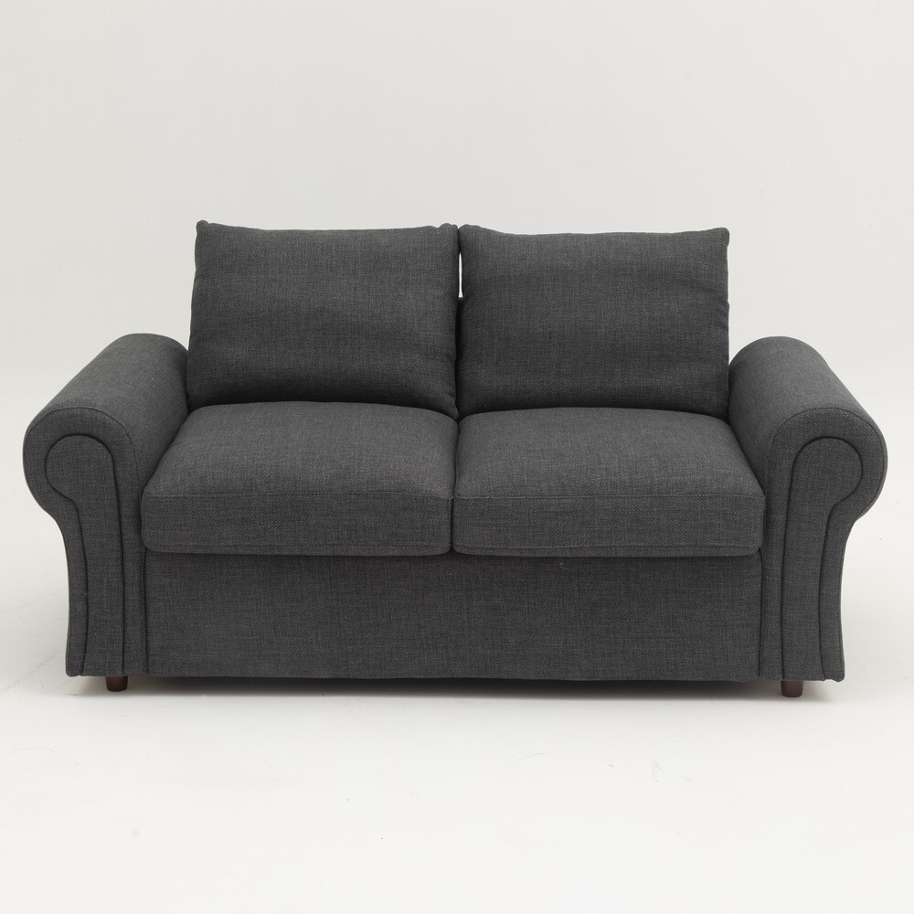 2 / 3 Seater Sofa with Storage Solution Linen Fabric Couch Love Seat Settee