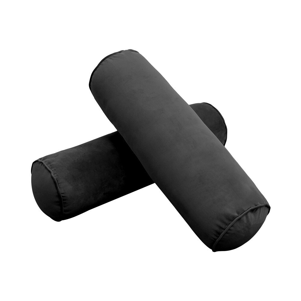 STYLE V6 Full Velvet Pipe Trim Indoor Daybed Bolster Pillow |COVER ONLY| AD350