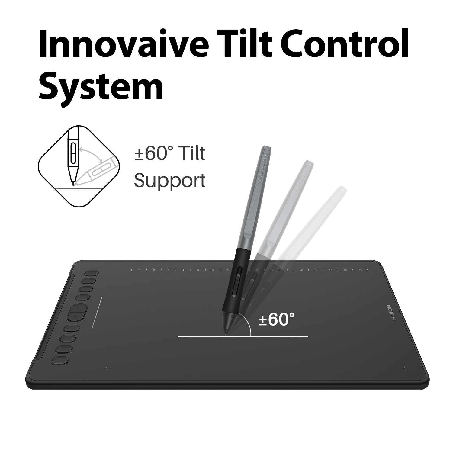 HUION Inspiroy H1161 Graphics Drawing Tablet Android Certified Refurbished