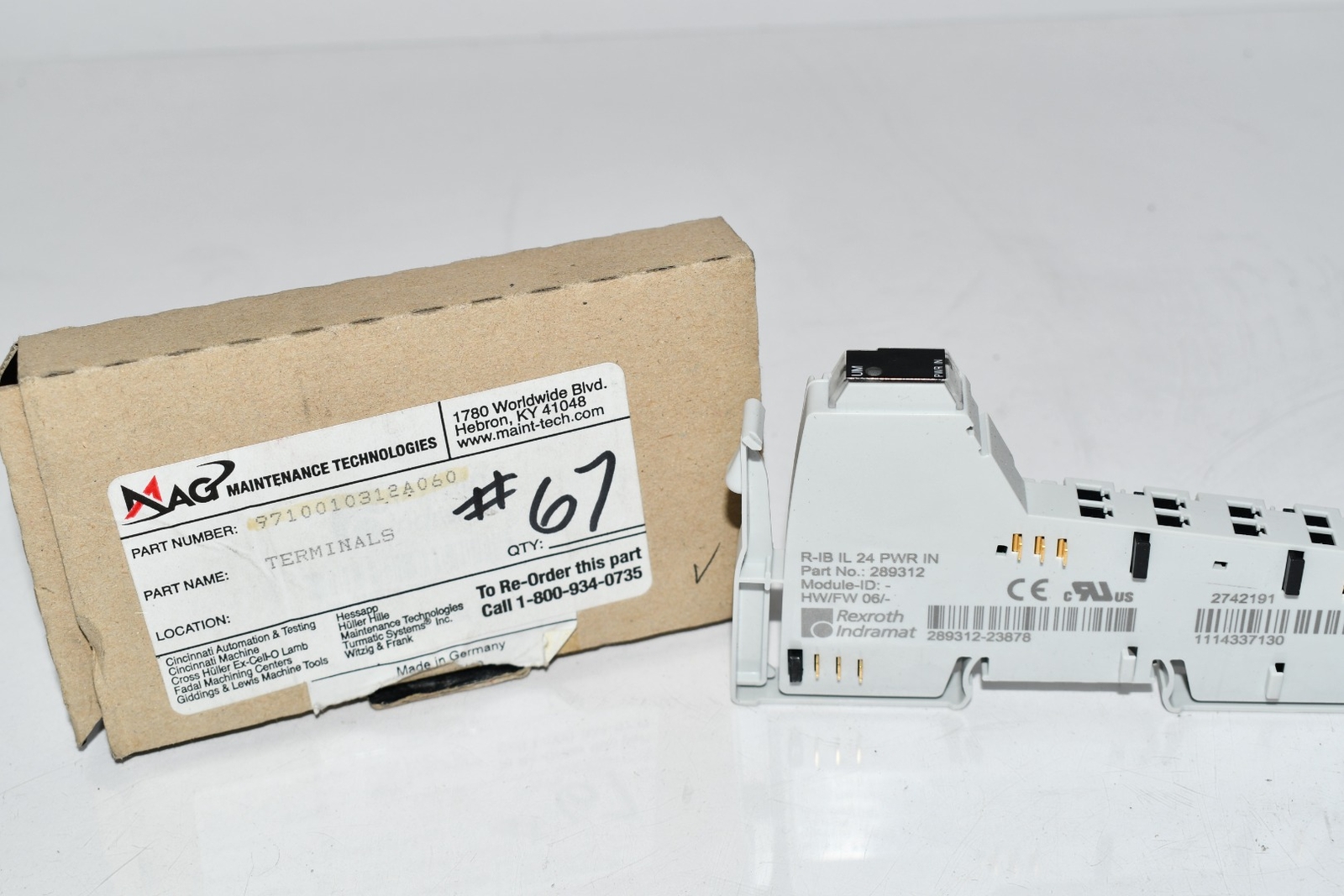 NEW Rexroth 289312 R-IB IL 24 PWR IN Module Terminal