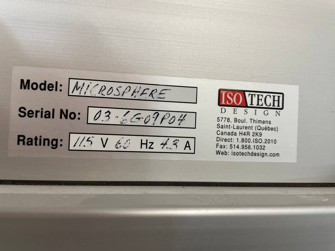 Isotech Microsphere Sterile Compounding Hood 4 Port!