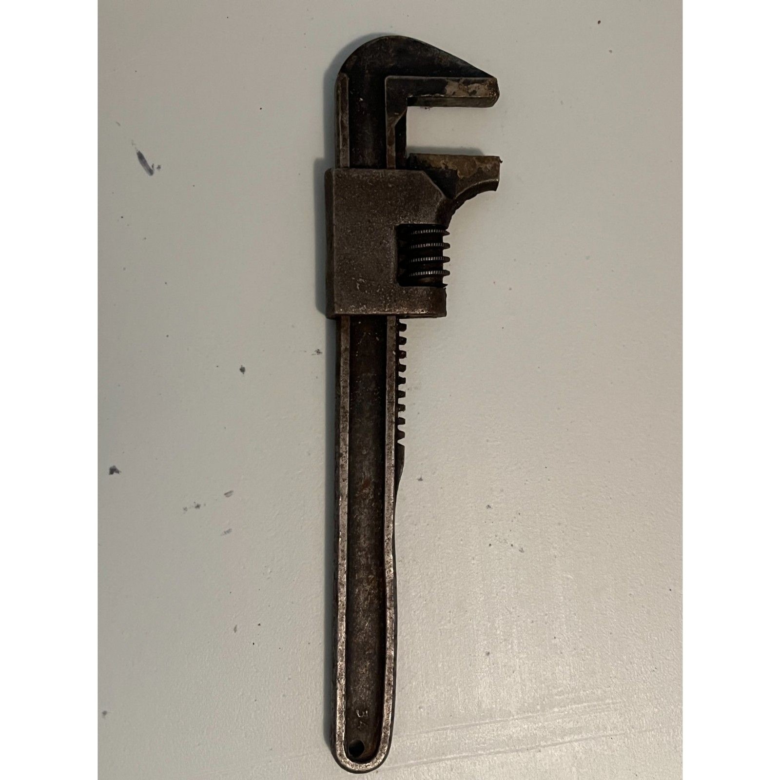 Vintage Made in USA 9" Pipe Wrench Adjustable Stillson Style Heavy Duty Tool