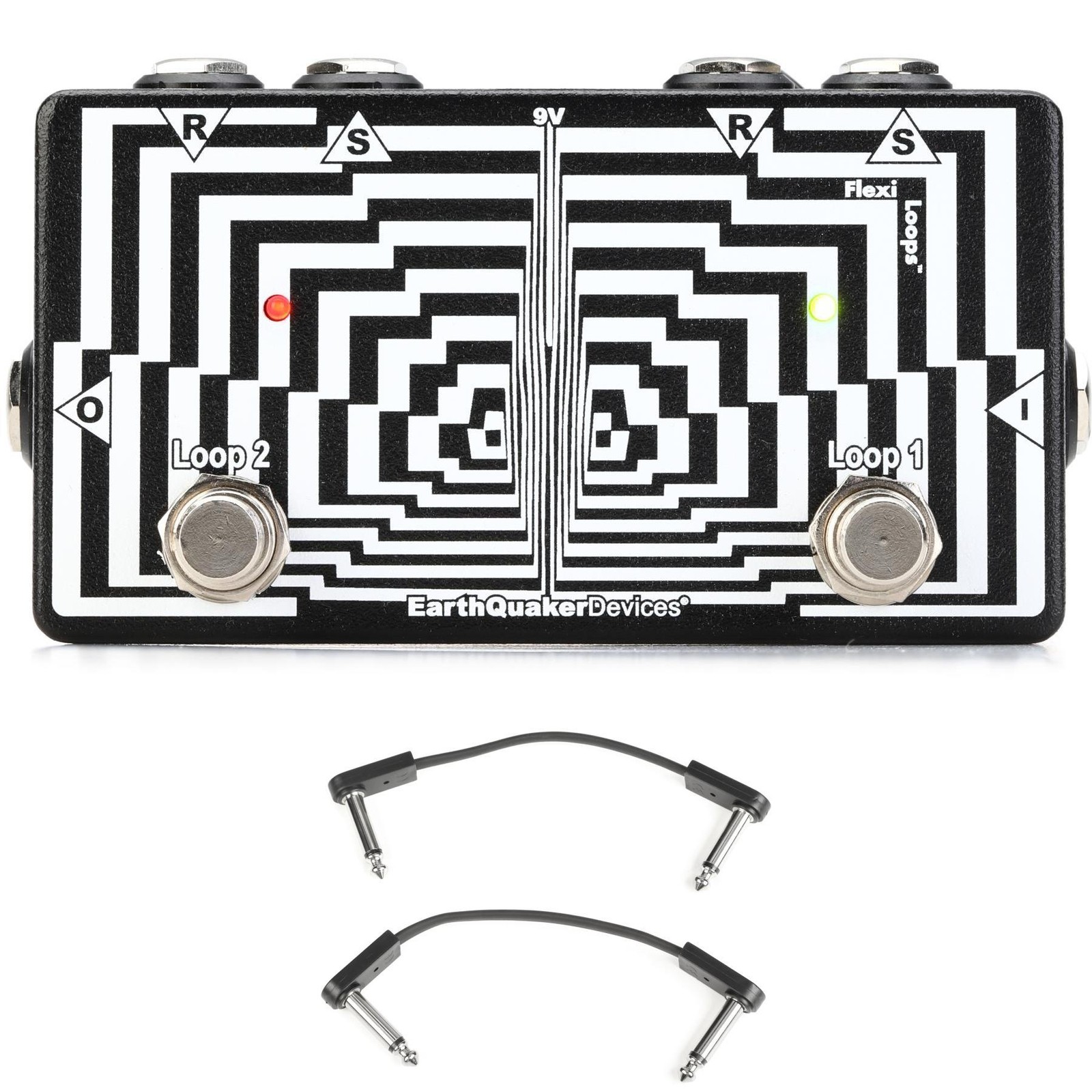 EarthQuaker Devices Flexi Loops Pedal with EBS Patch Cables