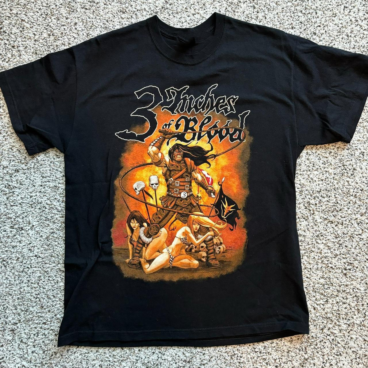 3 Inches of Blood Band Music Gift For Fan Black T- Shirt Full Size S-5XL SC526