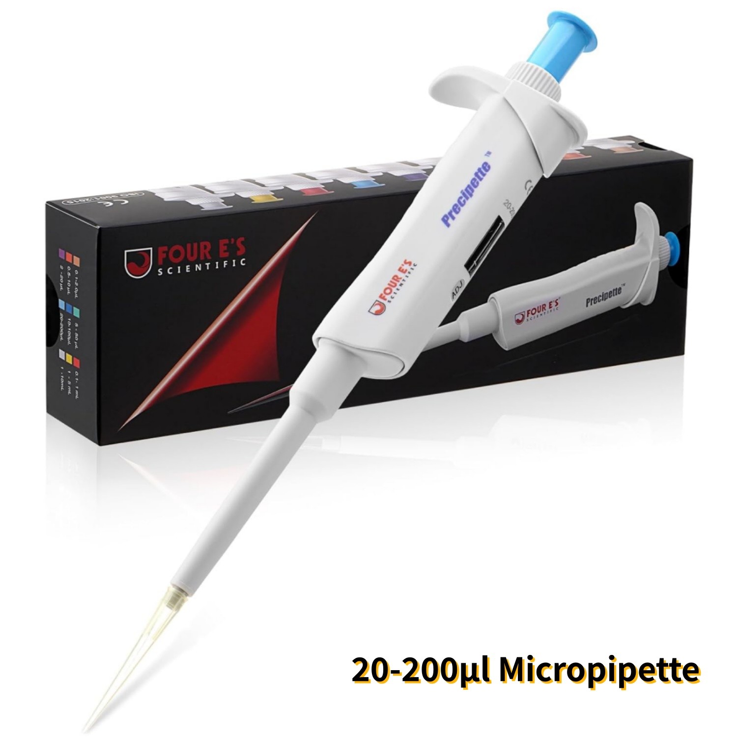 20-200μl Micropipette Lab Pipette Single Channel Pipettor Adjustable Volume New