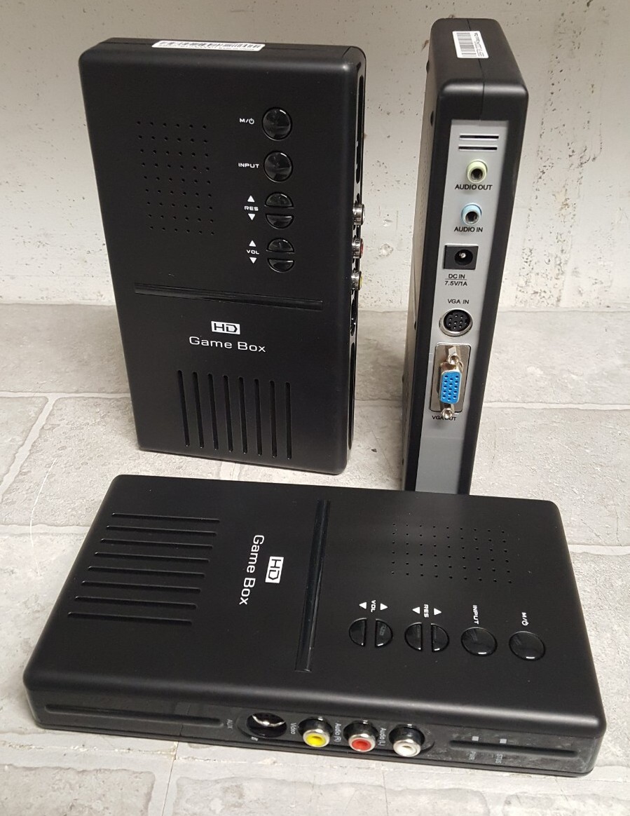 Lot of 3 HD GAME BOX VGA NO POWER ADAPTERS