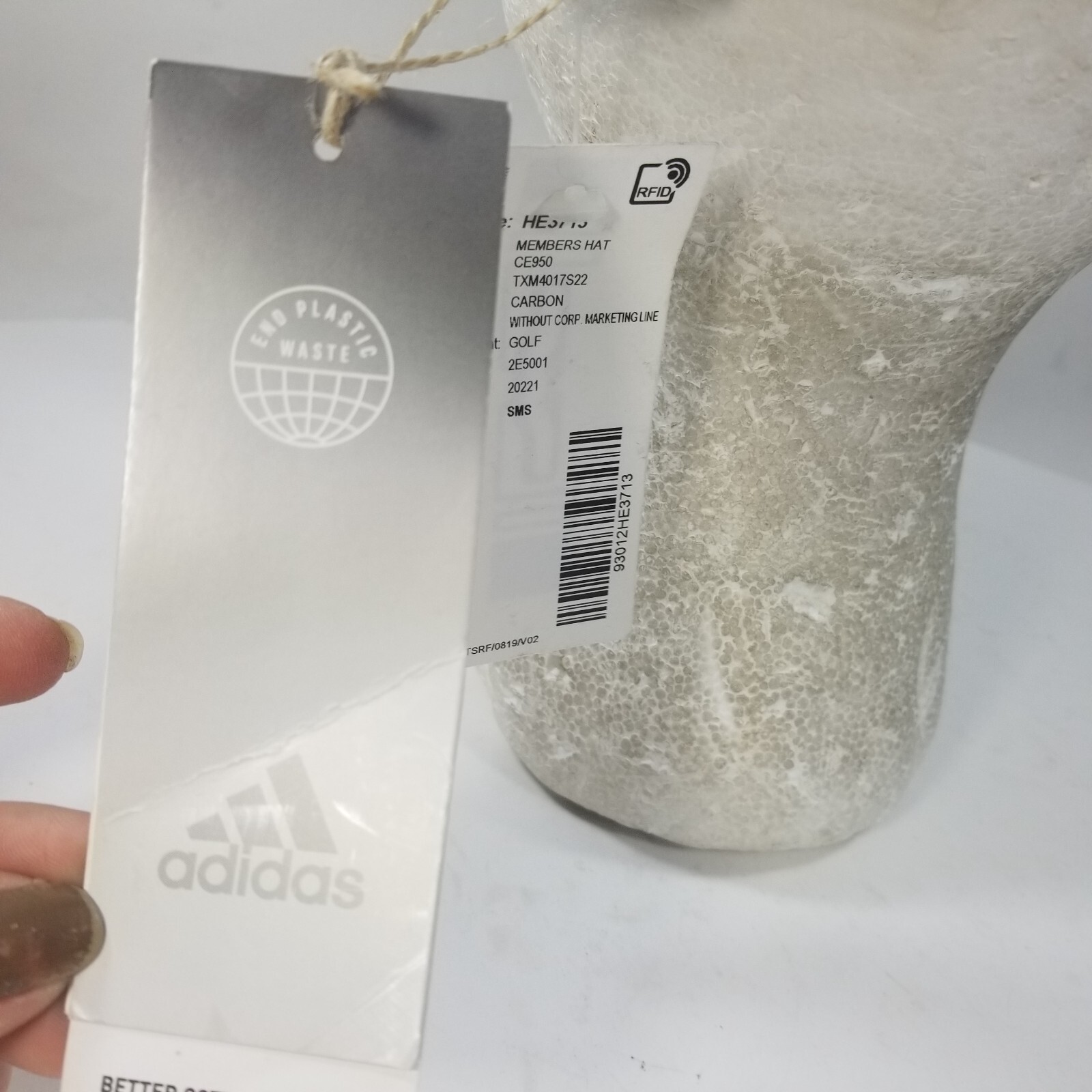 Adidas Members Bounce Carbon Headwear Men One Size Golf Adjustable Strapback