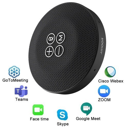 Wireless Mini Bluetooth Speaker w/Microphone Conference Speakerphone for Lapto