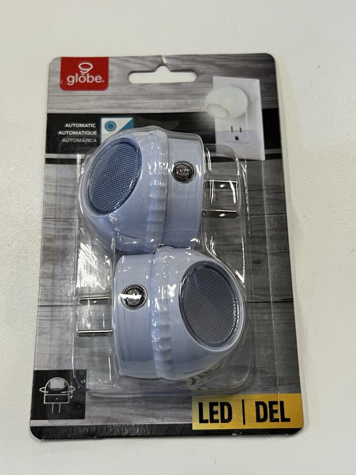 2pk Night Light LED Directional Warm White Light Rotates 360 Degrees Dusk Dawn