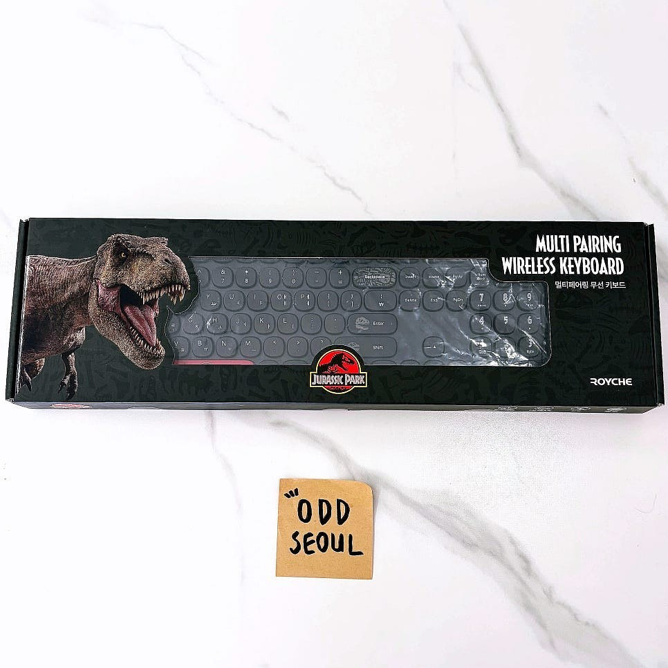Universal Jurassic Park Wireless Keyboard Bluetooth Multi-Pairing Royche
