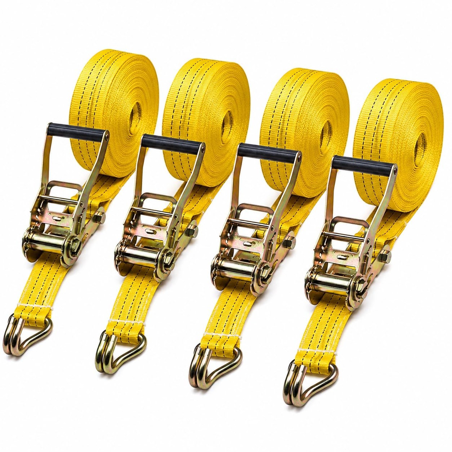 Ratchet Straps Heavy Duty, 8000 LBS Break Strength Ratchet Strap Tie Down, 2R