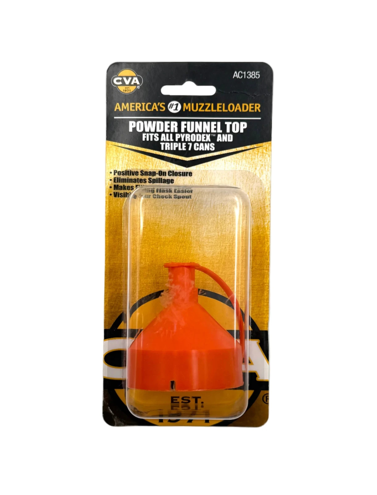 CVA Powder Funnel Top - fits all Pyrodex and Triple Se7en cans