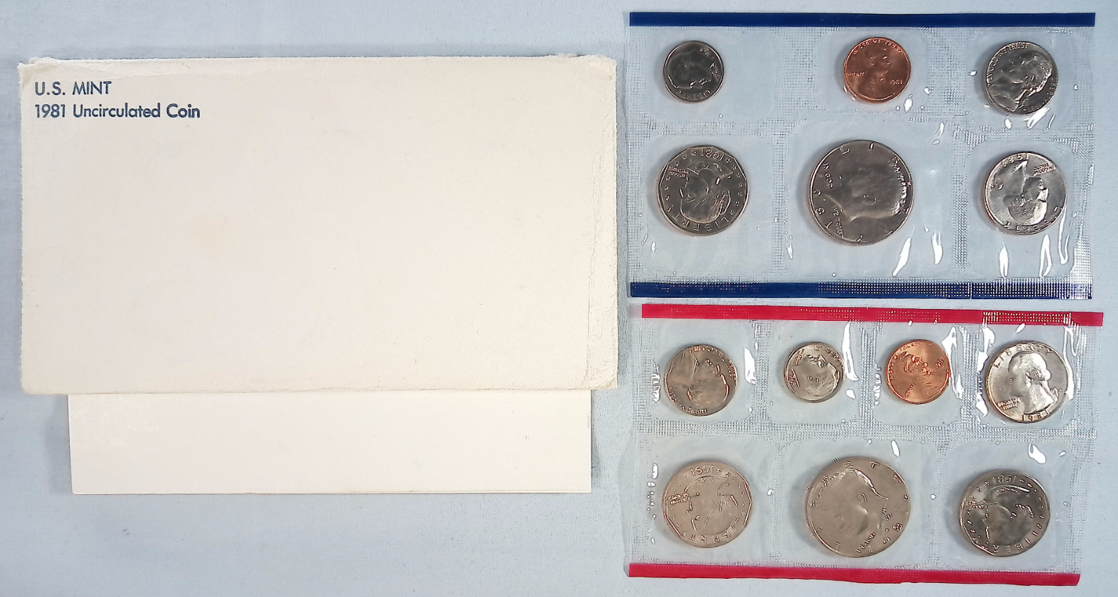 1981 P D United States Mint Uncirculated Set 12-Coins