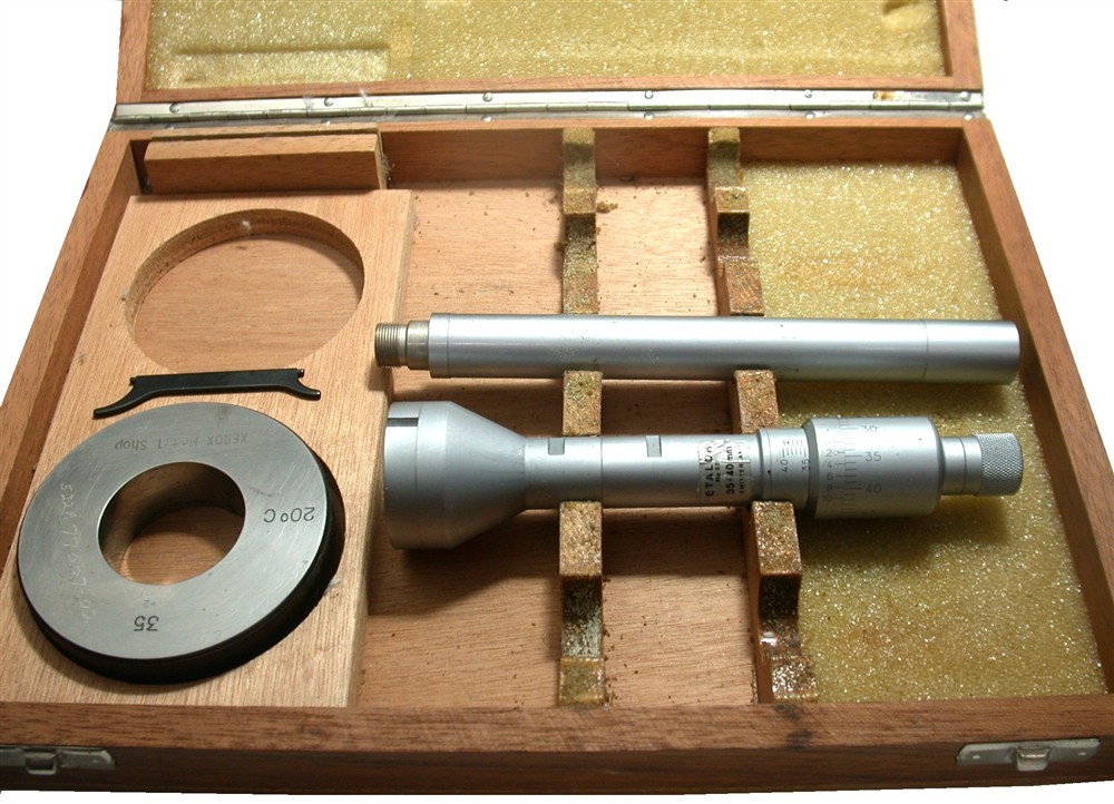 Etalon 35-40MM .002mm Inside Micrometer Master Case Extension #531 No. 78.112367