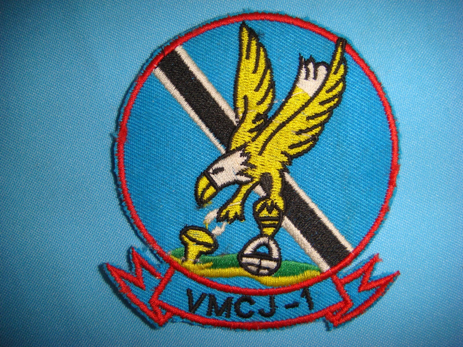 VIETNAM WAR PATCH, US MARINES VMCJ-1