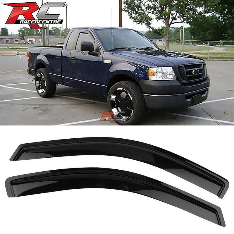 For 04-08 Ford F-150 F150 Standard Cab Acrylic 2PCS Window Visors Sun Vent Guard