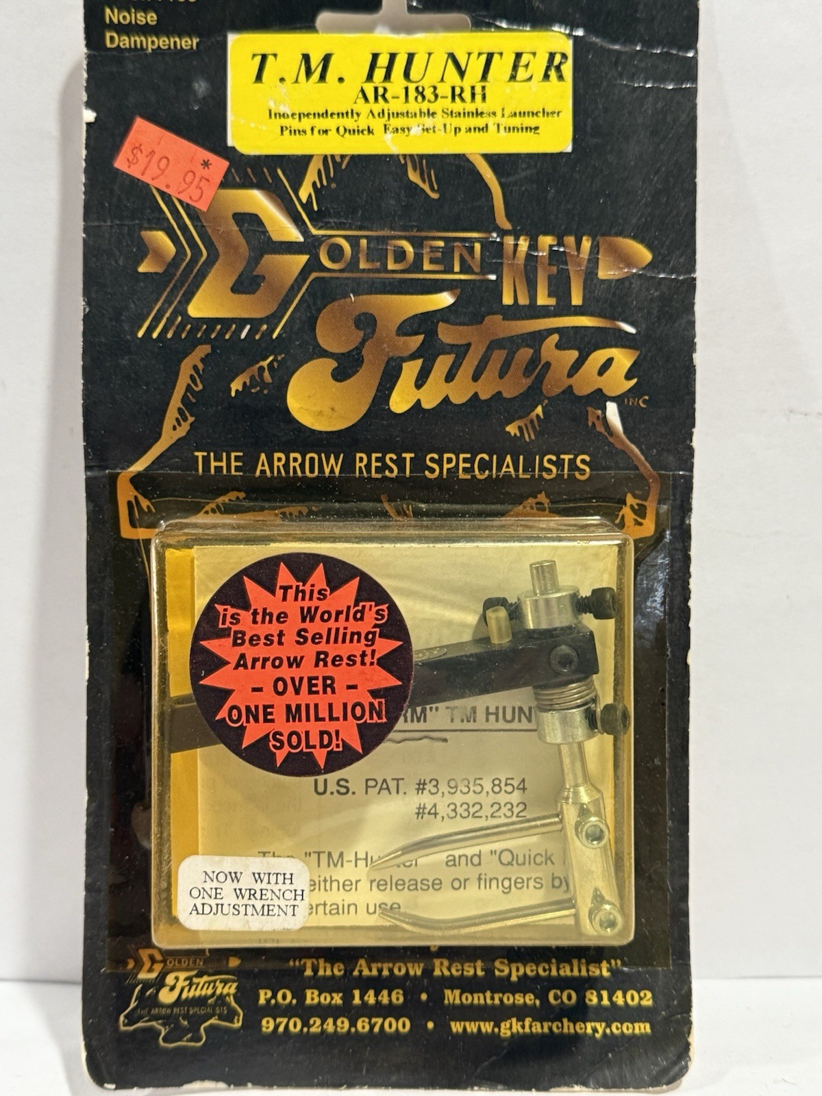 NEW Golden Key Futura T.M Hunter AR-183–RH Rest