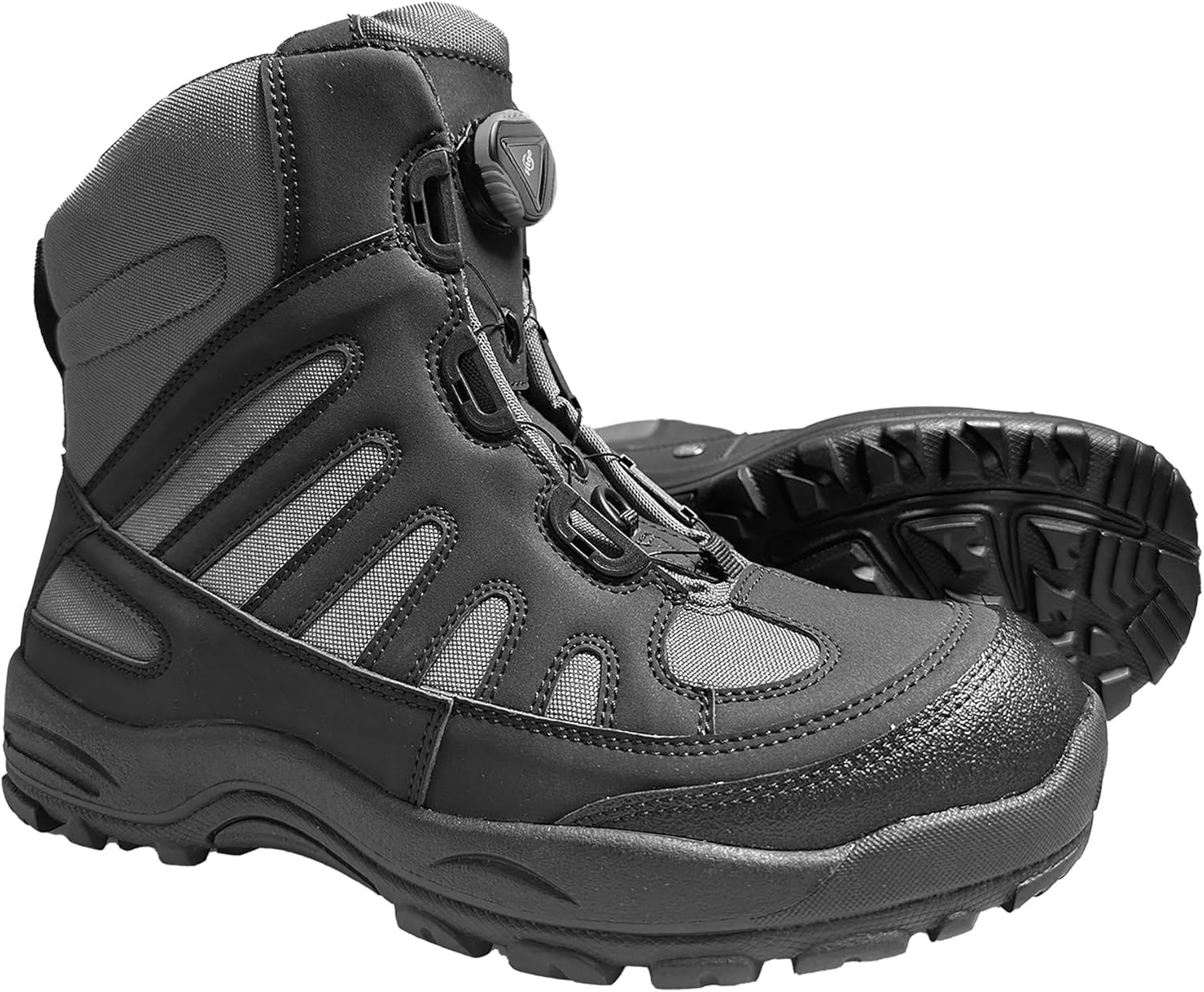 Wading Boots for Men&Women Anti-Slip Rubber Sole with Rotating Buckle Lacing Sys